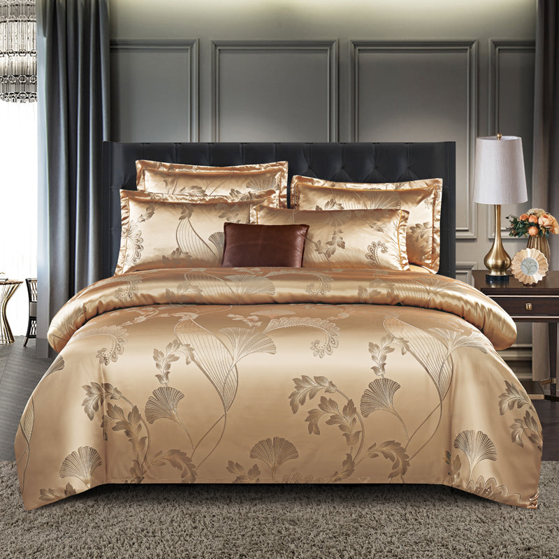 Valora - Ensemble de Housse de Couette en Satin Jacquard de Luxe