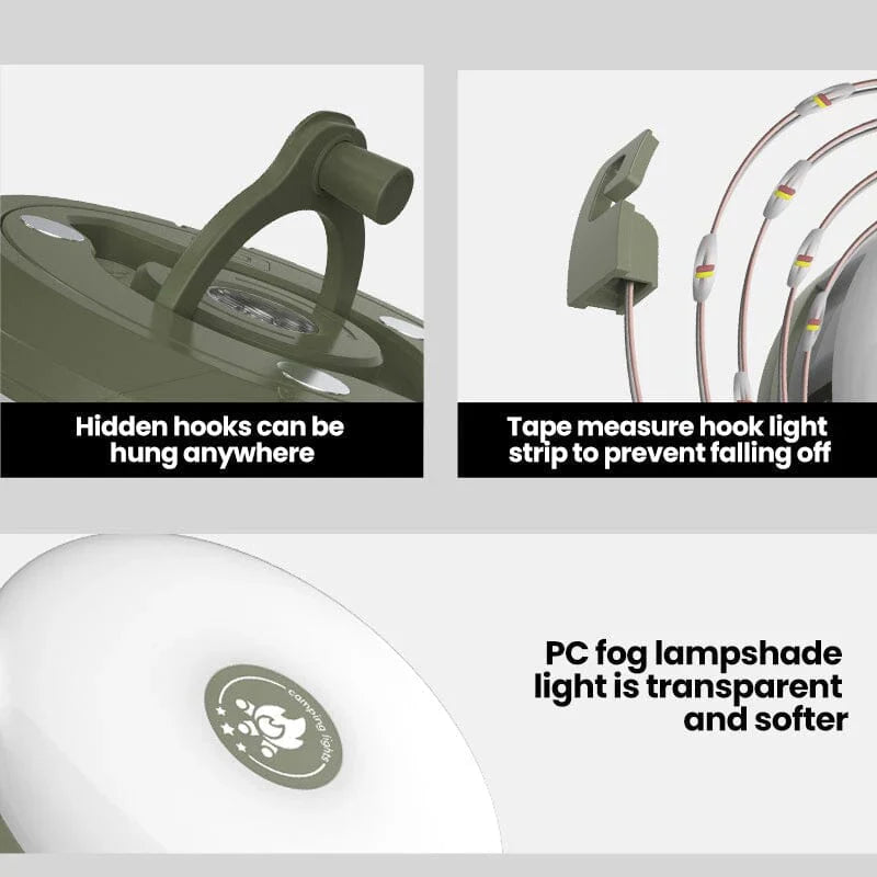 LuminTrail™ - Guirlande lumineuse solaire portable 2-en-1