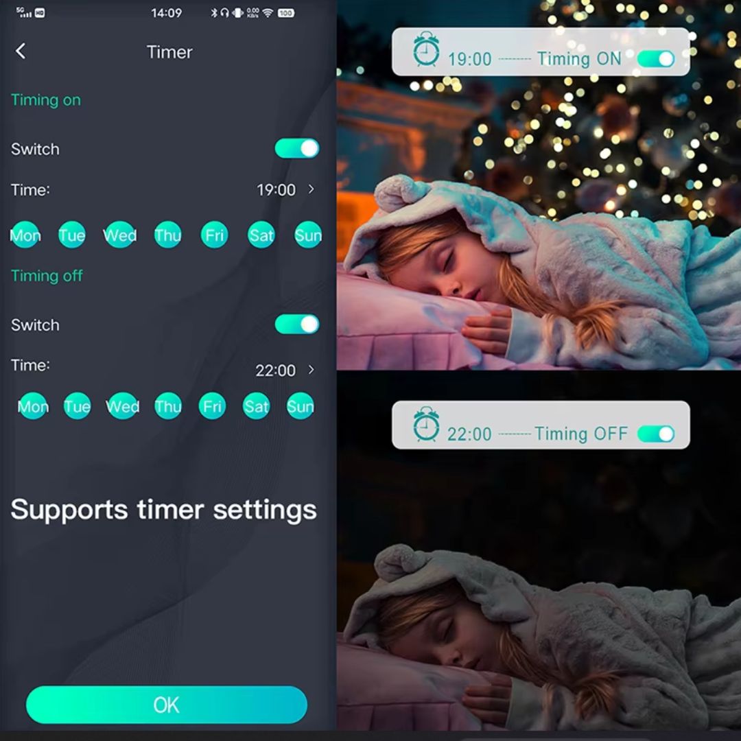 Guirlandes lumineuses RGB intelligentes