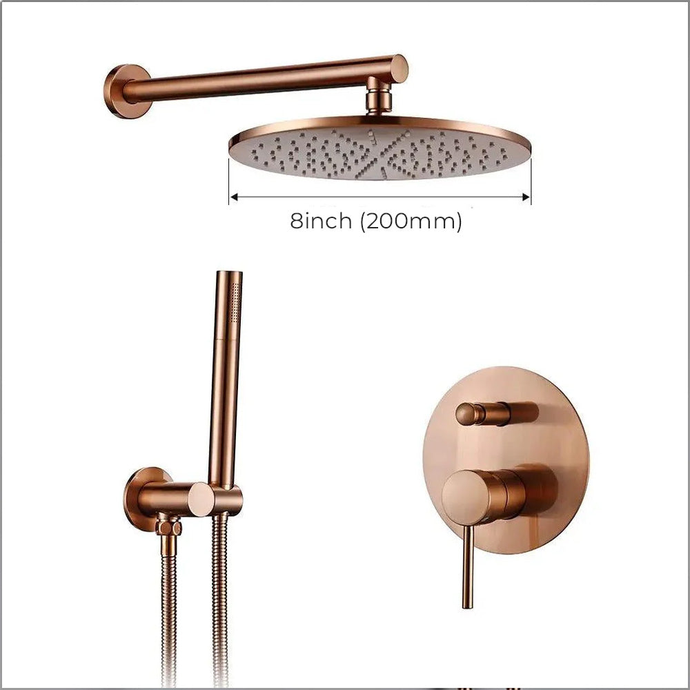 SunDrop - Ensemble de douche de pluie murale