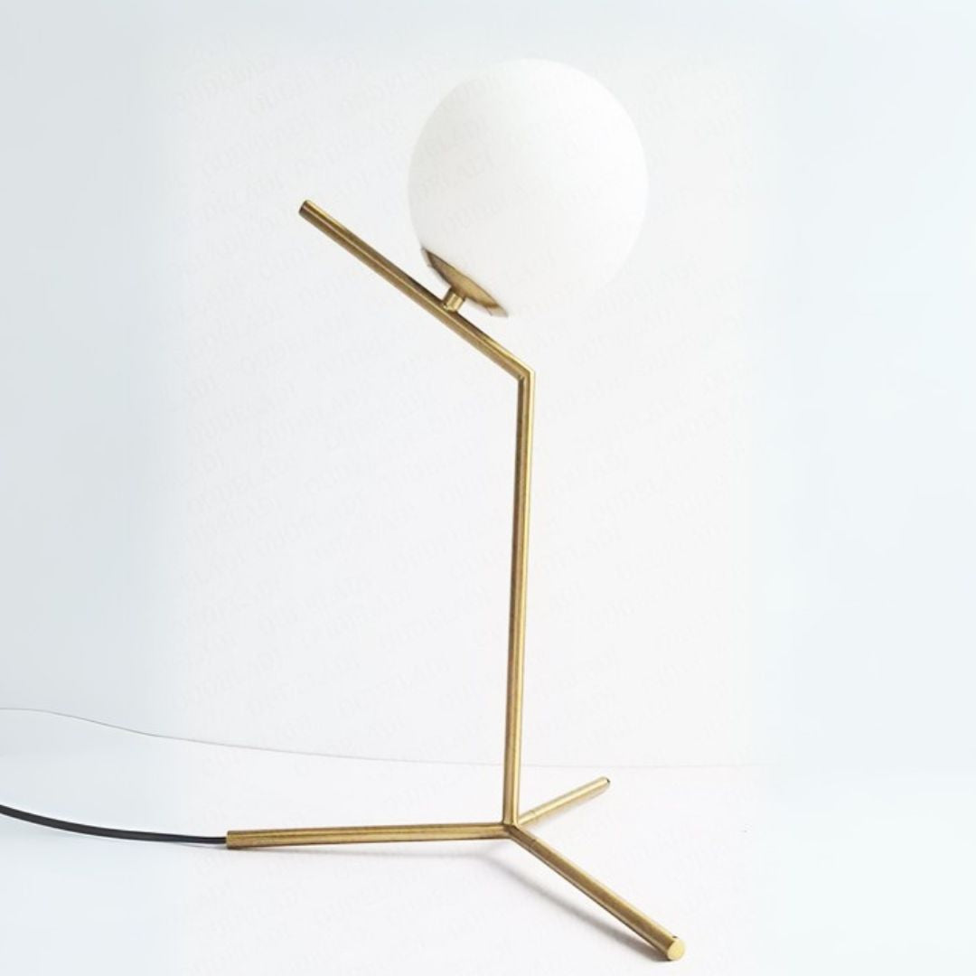 Vilnus - Lampe de Table Moderne à Boule de Verre