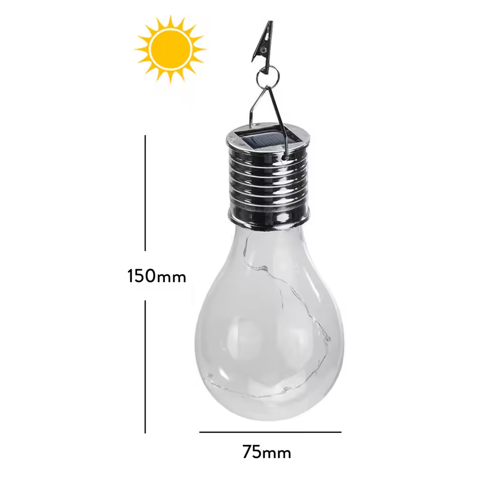 GlowBulb – Lot de 6 Lampes Solaires Suspendues