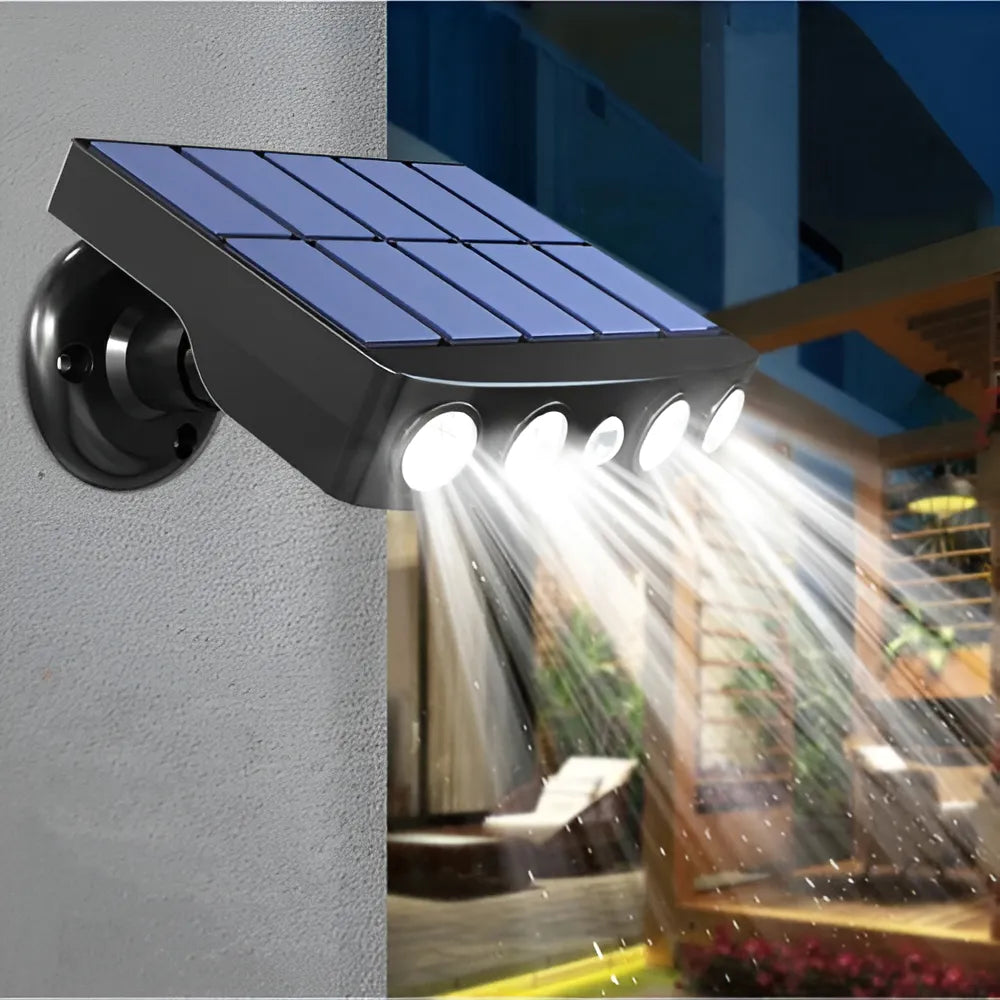 GuardSolar™ – Projecteur Solaire de Sécurité à Large Faisceau avec Détecteur de Mouvement