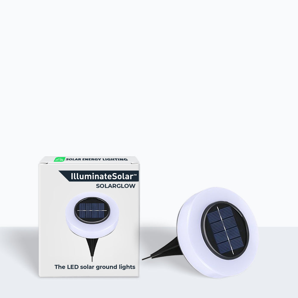 SolarGlow – Spots Solaires LED Plats pour le Sol