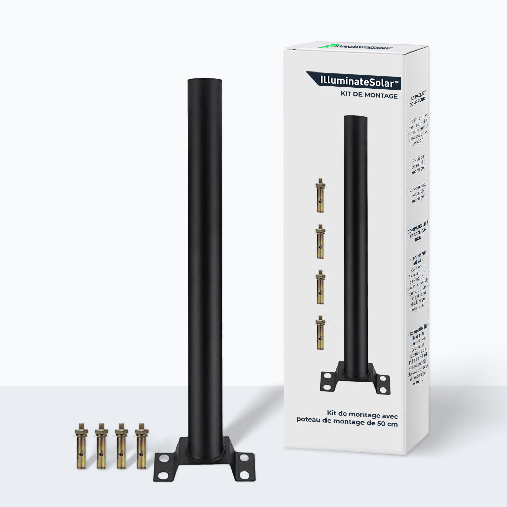 Kit de montage avec poteau de montage de 50 cm