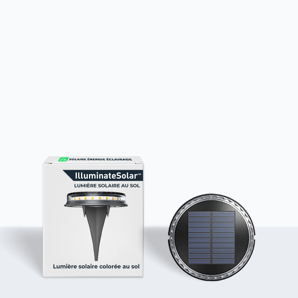 Lumière solaire colorée au sol