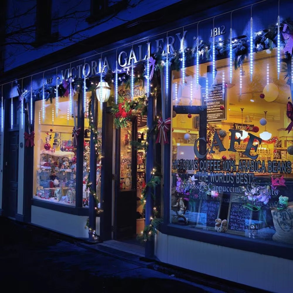 Meteor Rain - guirlandes lumineuses solaires à LED