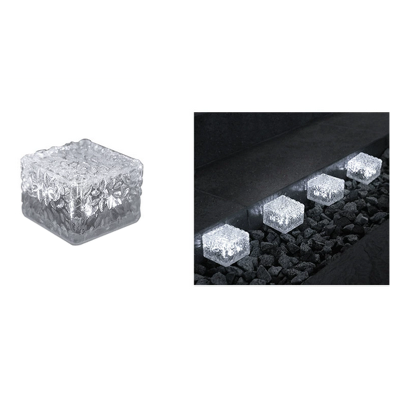 LumiBrick – Briques lumineuses à effet verre solaire (lot de 4)