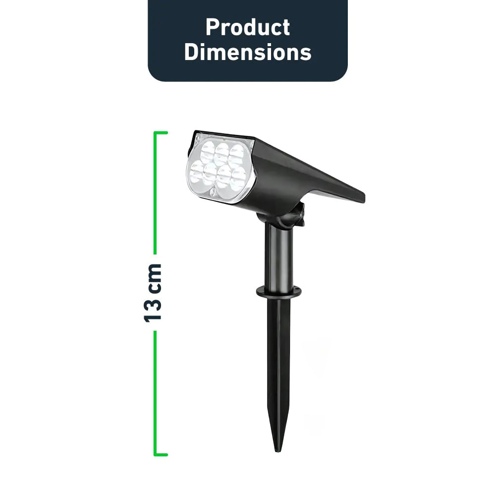 Projecteur Solaire de Jardin pour Éclairage Décoratif Extérieur