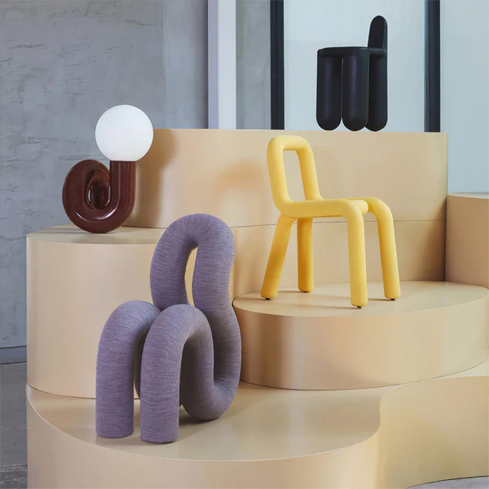 Excetra - Lampe de bureau moderne en verre et résine