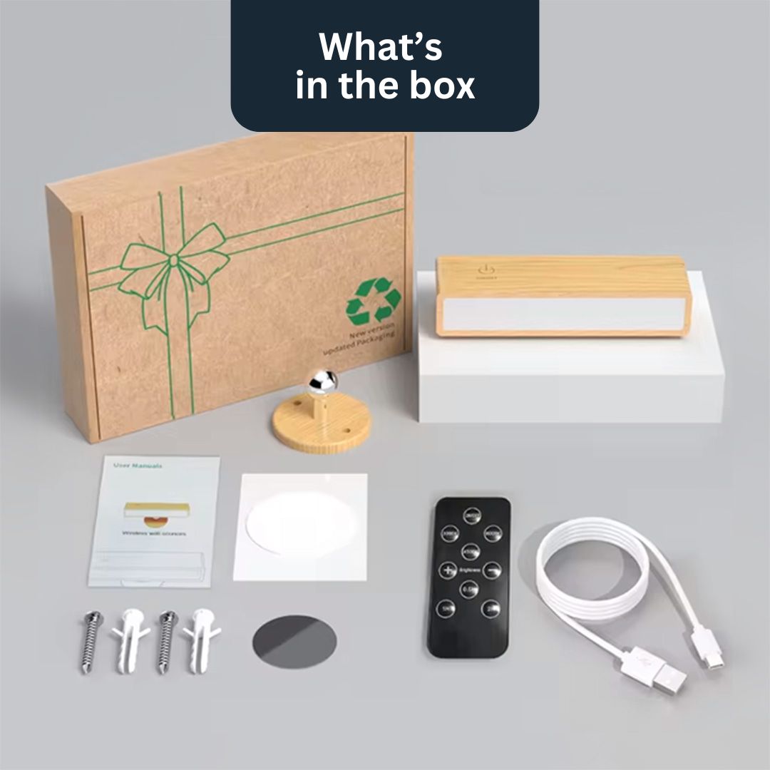 Lampe murale LED portable et rechargeable à 360