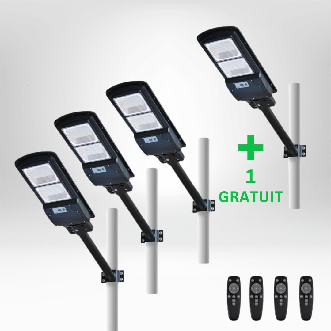 IlluminateSolarMega™ - 3 Lampes + 1 Gratuite Lampes Dolaires Ultra-Brillantes 300W/6000 Lumens