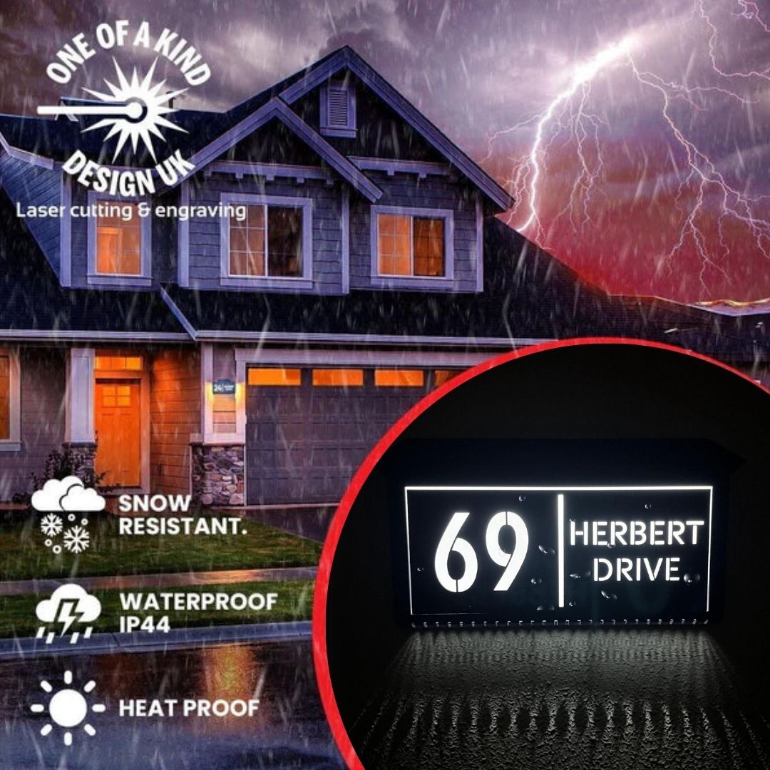Numéro de maison solaire LED personnalisé 2.0