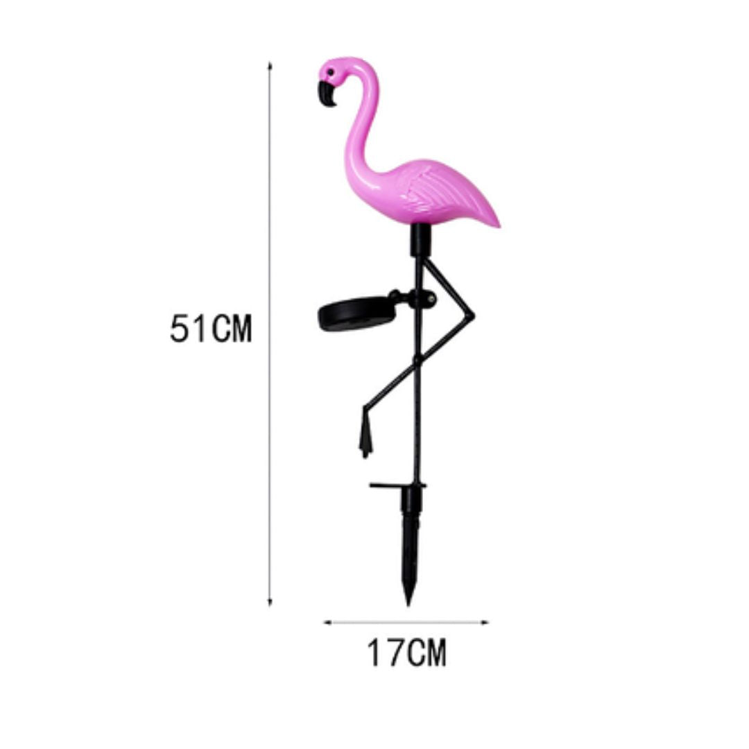 FlamingoGlow - lampe solaire à LED pour flamants roses