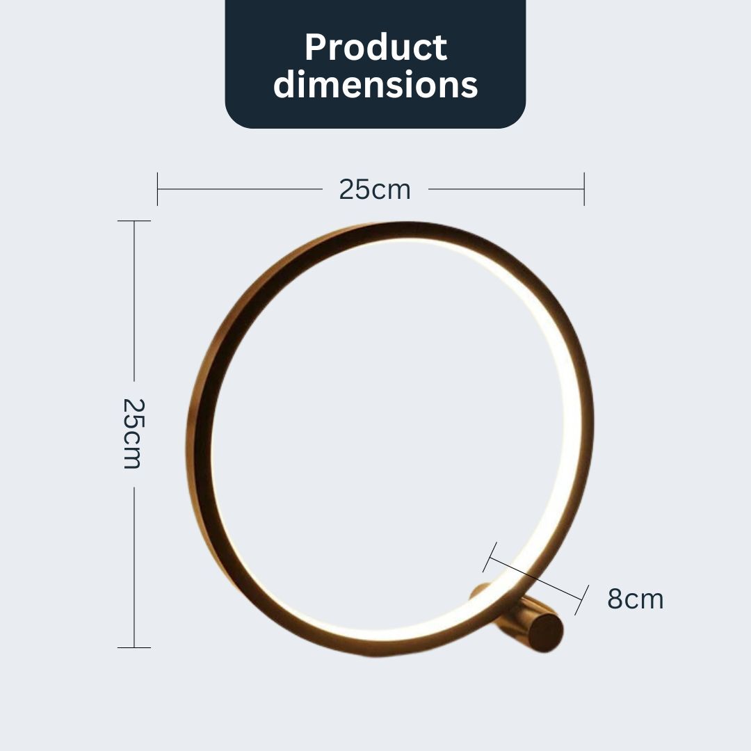 Oia - Lampe LED Circulaire Moderne Tactile