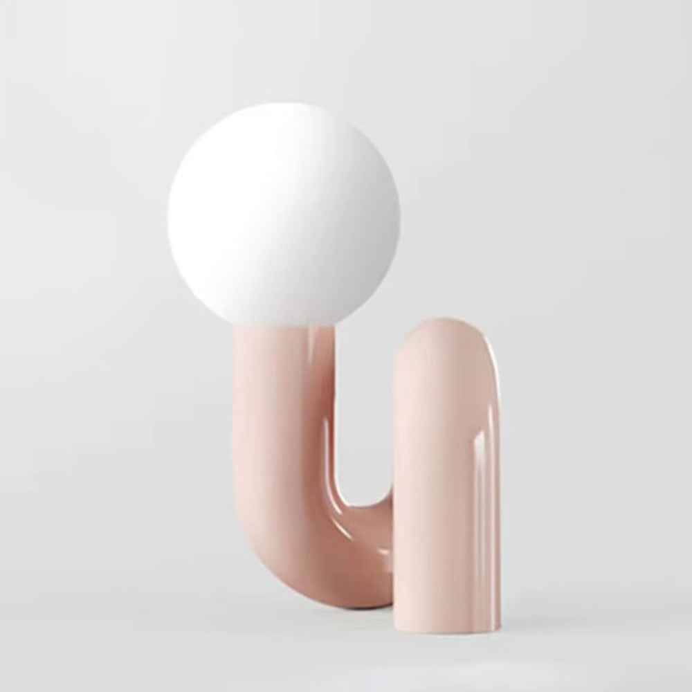 Excetra - Lampe de bureau moderne en verre et résine