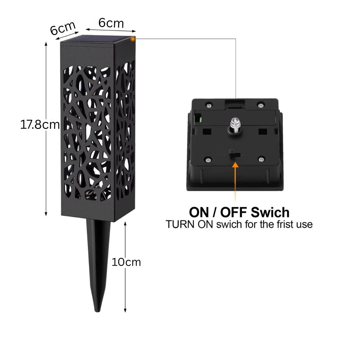GardenGlow™ - Pack de lumières solaires décoratives (Pack de 4)