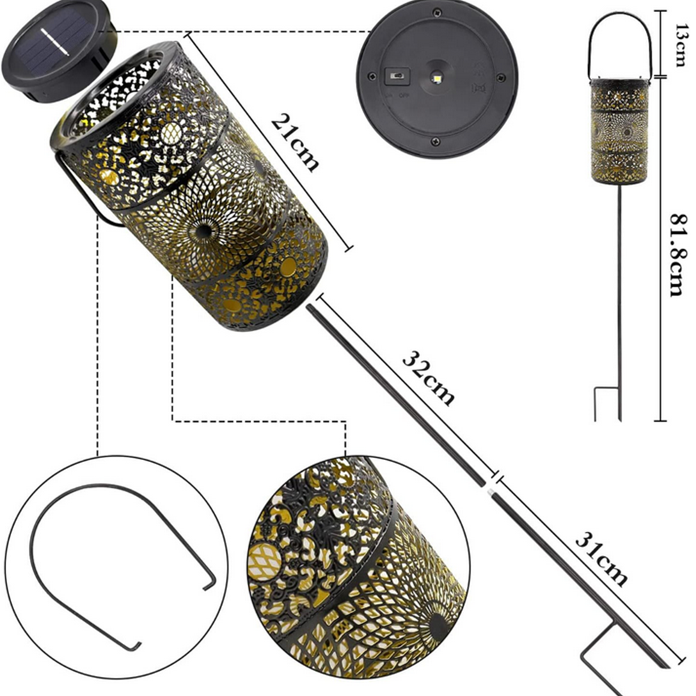 Solaura – Lampe Solaire de Jardin à Motifs Lumineux