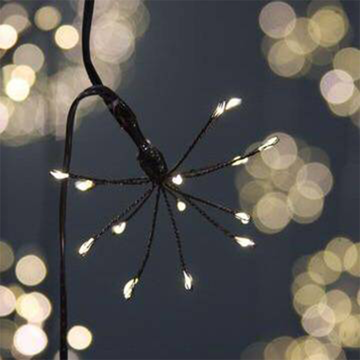 NoirBurst – Guirlande Extérieure Éclats Noirs