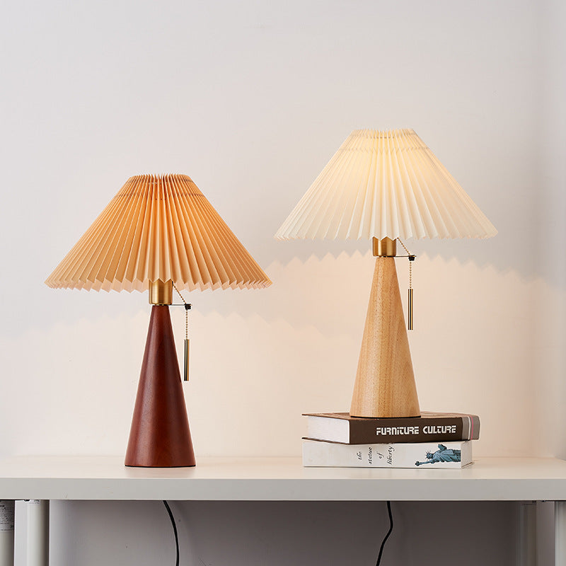 Silva - Lampe rétro japonaise en bois