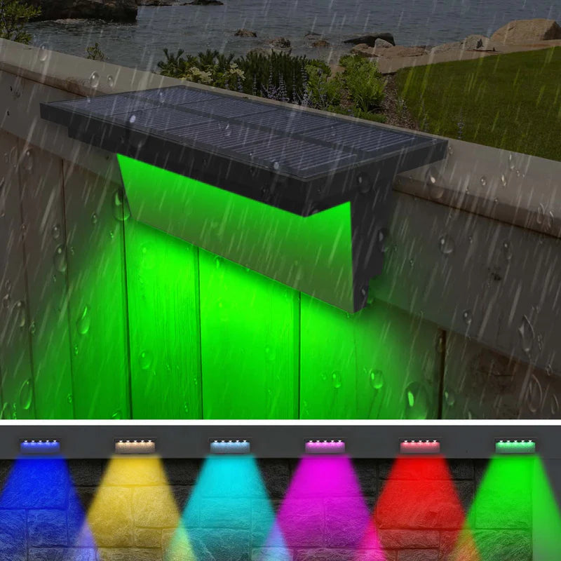 VividSolar™- Lampes solaires multicolores pour clôture