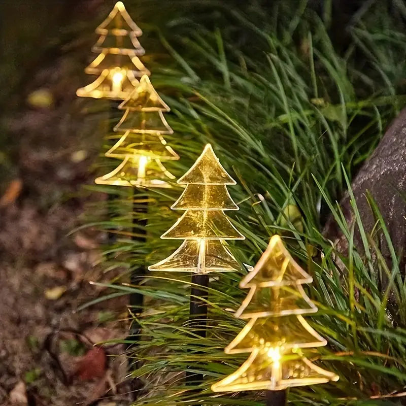 Lot de 5 lampes solaires pour allées d'hiver