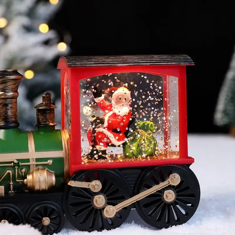 Train illuminé de Noël - lot de 2 (Vente de liquidation)