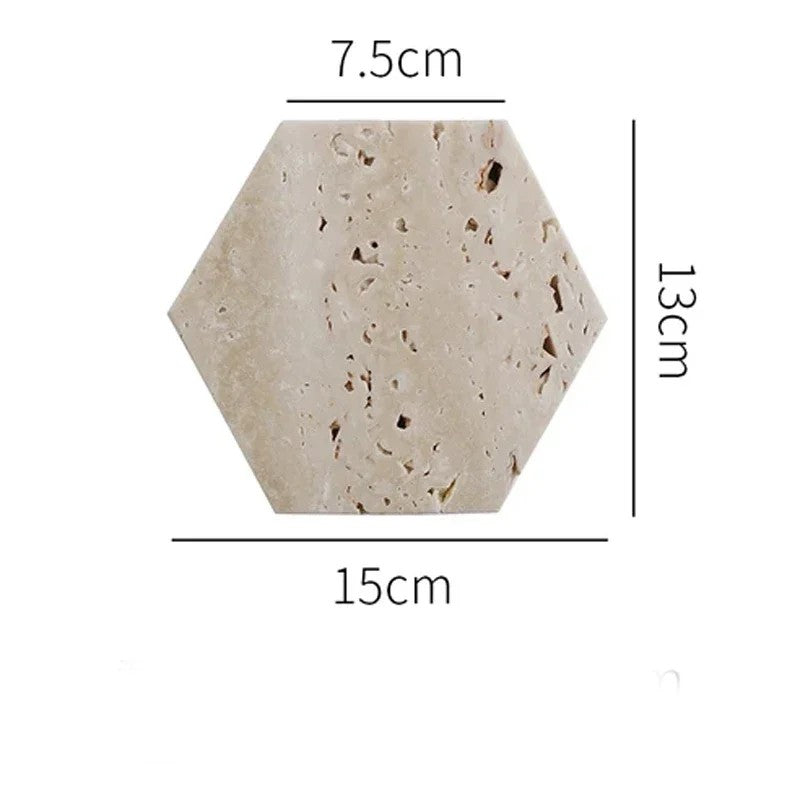 Plateau d’Exposition en Marbre Beige Naturel