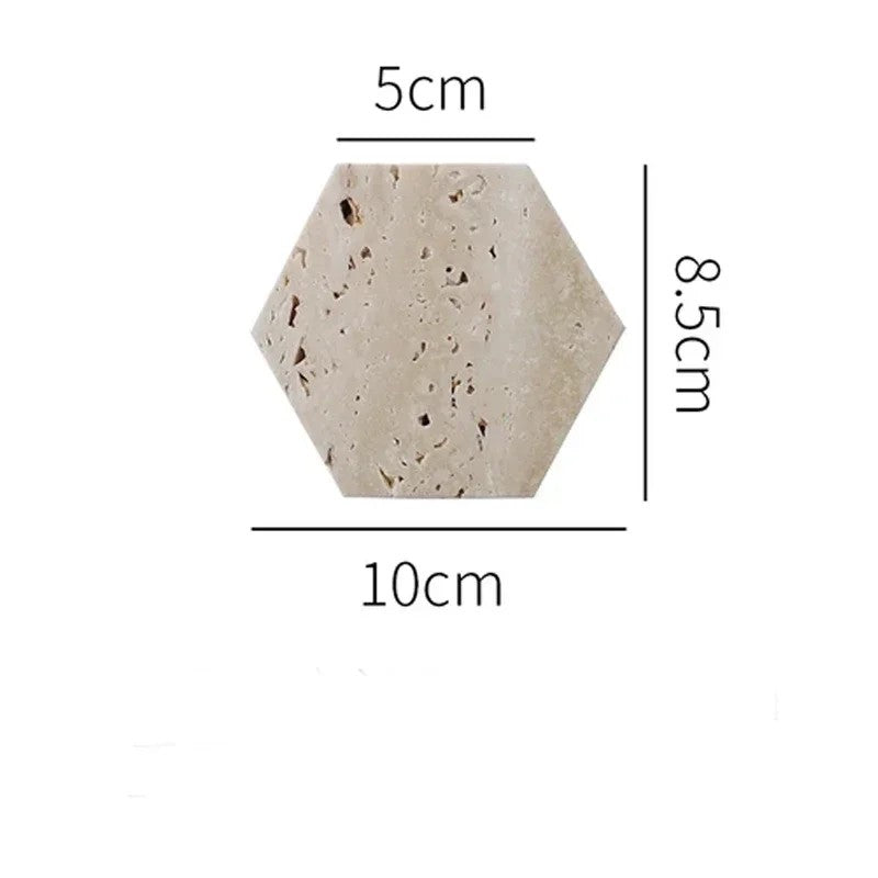 Plateau d’Exposition en Marbre Beige Naturel