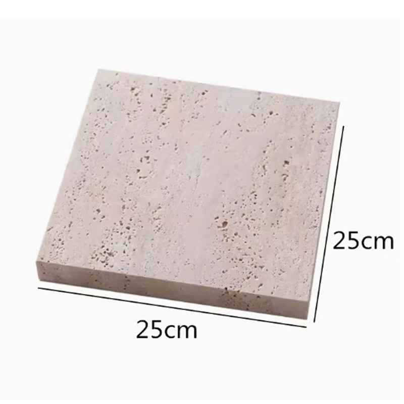 Plateau d’Exposition en Marbre Beige Naturel