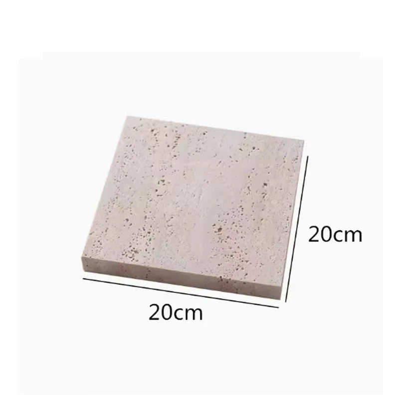 Plateau d’Exposition en Marbre Beige Naturel