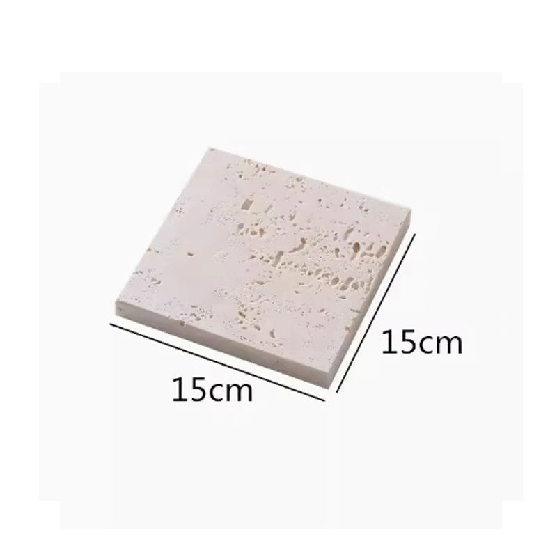 Plateau d’Exposition en Marbre Beige Naturel