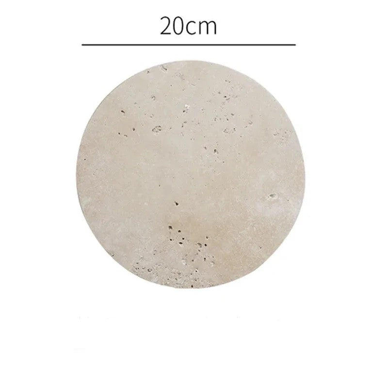 Plateau d’Exposition en Marbre Beige Naturel