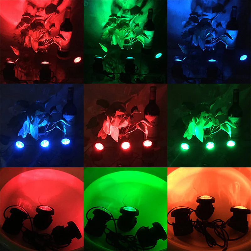 ColorWave™ - Lampes solaires RVB pour bassins et piscines