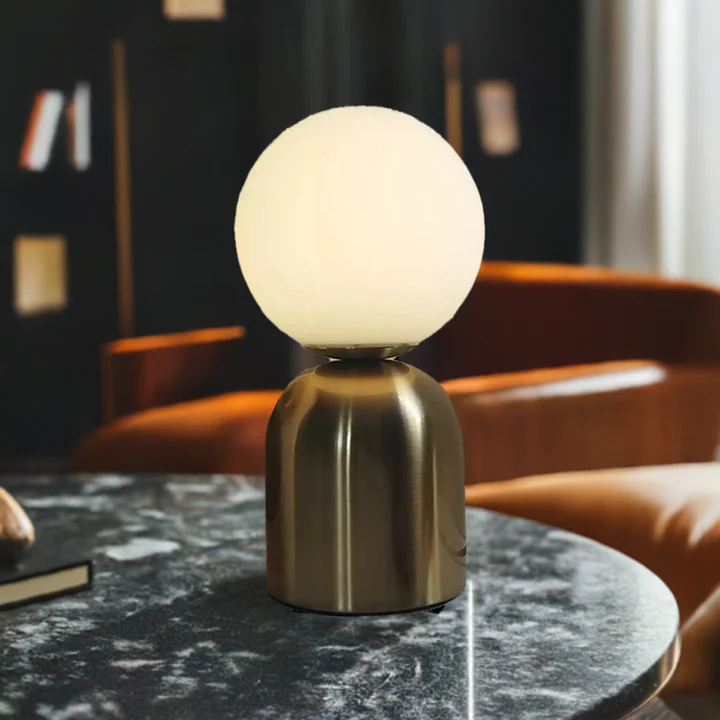Orbis - Lampe de Table en Verre Nordique