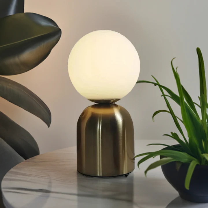 Orbis - Lampe de Table en Verre Nordique
