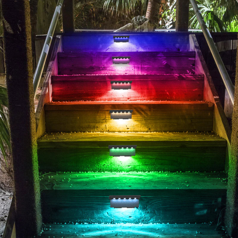 VividSolar™- Lampes solaires multicolores pour clôture