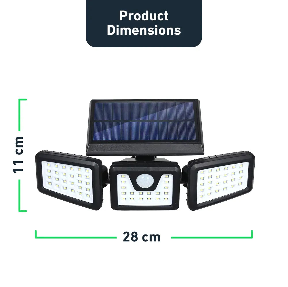 GlowFlex™- La lampe de sécurité solaire ultra-brillante à détecteur de mouvement.