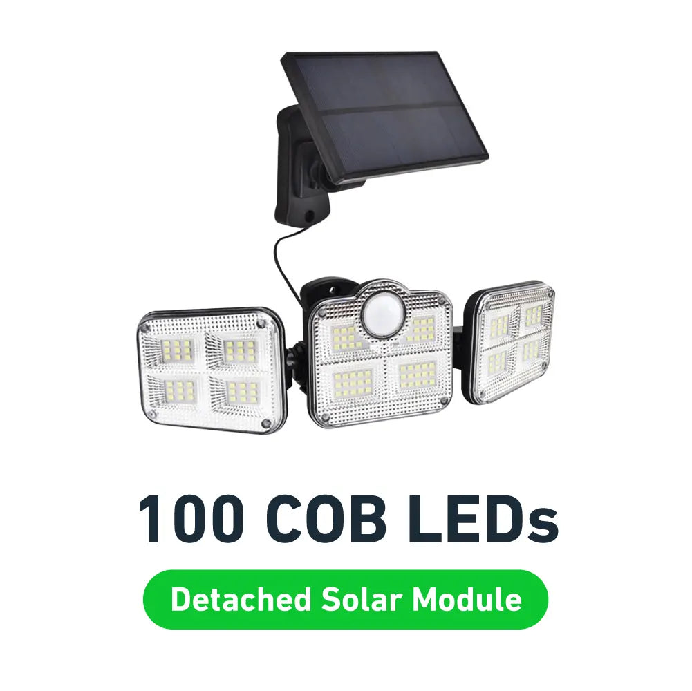 GlowFlex™- La lampe de sécurité solaire ultra-brillante à détecteur de mouvement.