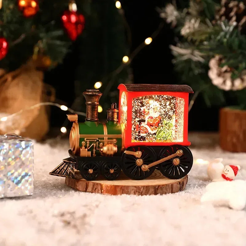Train illuminé de Noël - lot de 2 (Vente de liquidation)