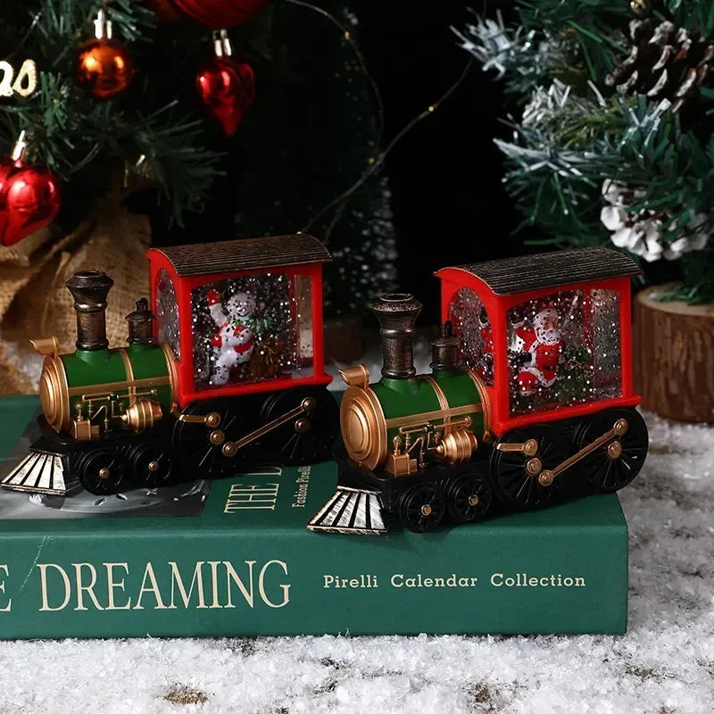 Train illuminé de Noël - lot de 2 (Vente de liquidation)