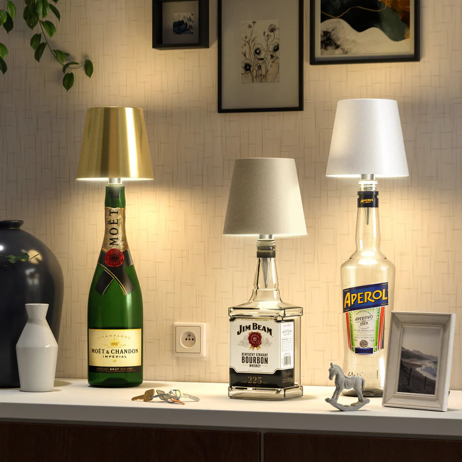 Lampe à bouteille design sans fil (Vente de liquidation)