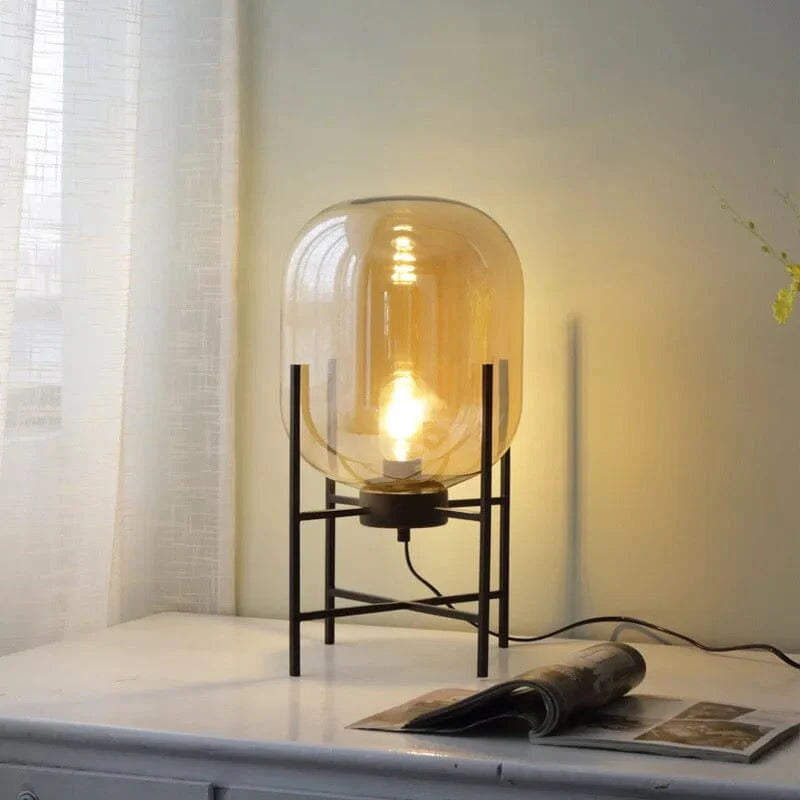 Forte - Lampe à poser en verre vintage
