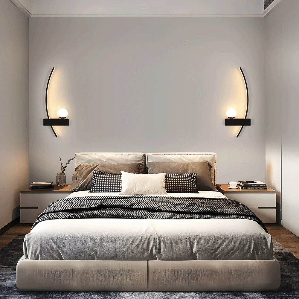 Lumosphere™ - Applique murale minimaliste à LED (Lot de 2) (Vente de liquidation)