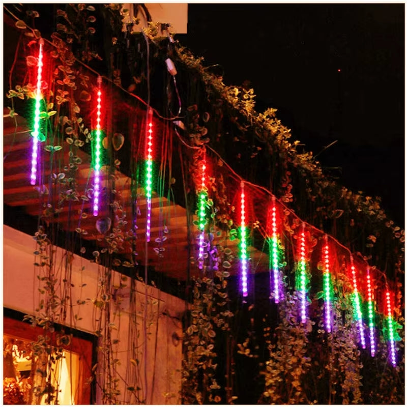 Meteor Rain - guirlandes lumineuses solaires à LED