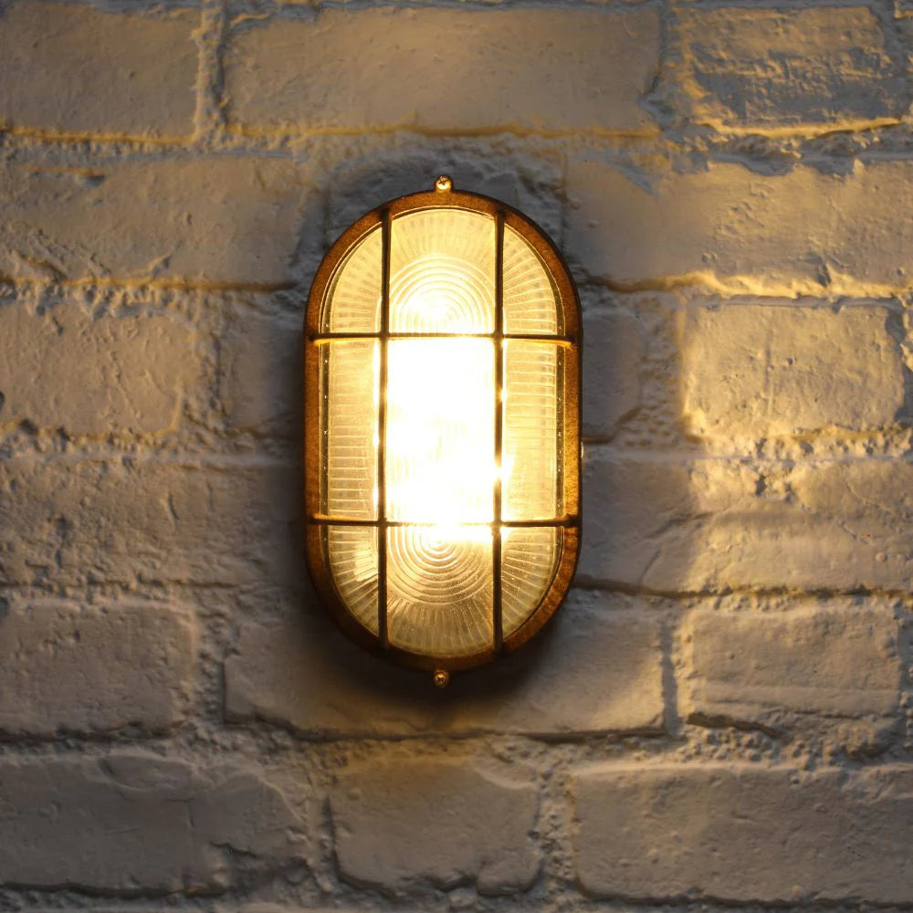RustiGlow - Applique Solaire Ovale