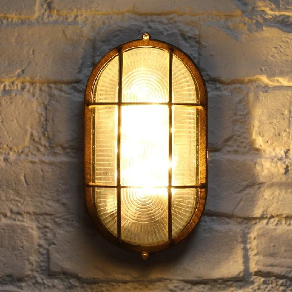 RustiGlow - Applique Solaire Ovale