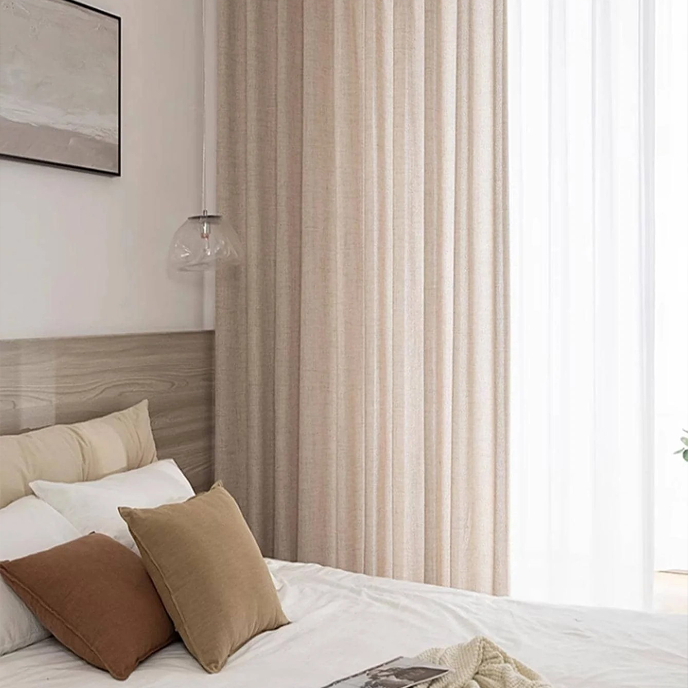 Rideaux en Coton et Lin Style Japonais