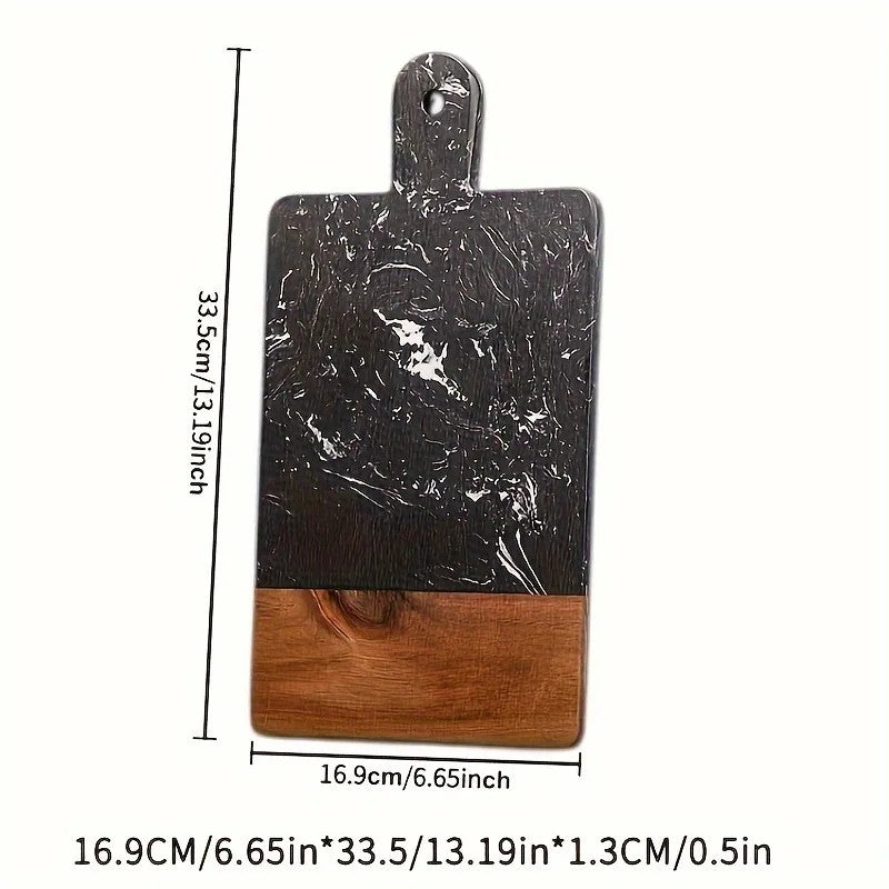 Planche à Découper Double-Face en Bois d’Acacia & Marbre