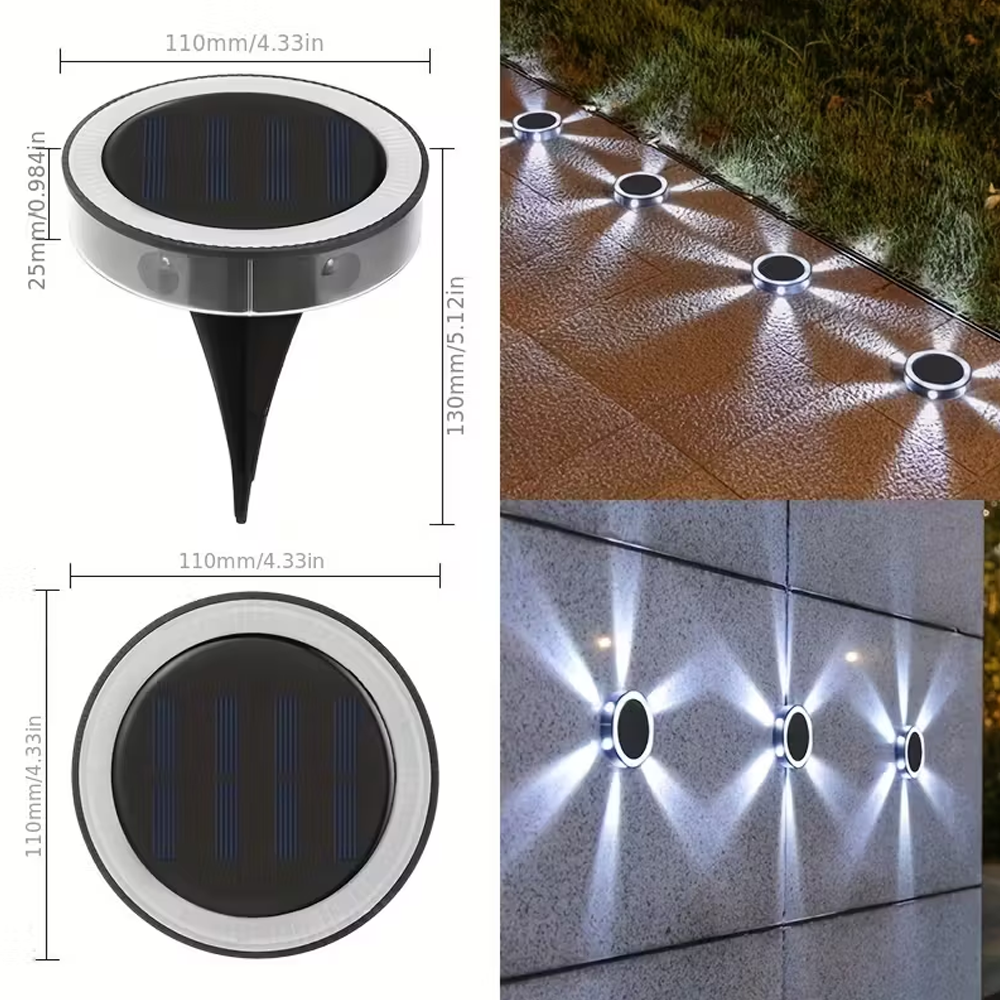 LumiStake Duo – Lampes Solaires Terrasse & Table